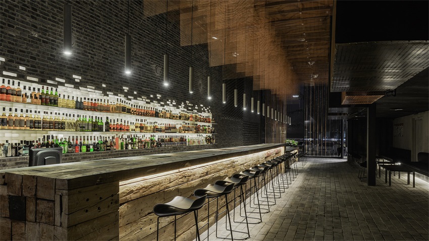 餐飲空間，酒吧空間，重慶餐廳設計，B.L.U.E.建築設計事務所，慢節奏