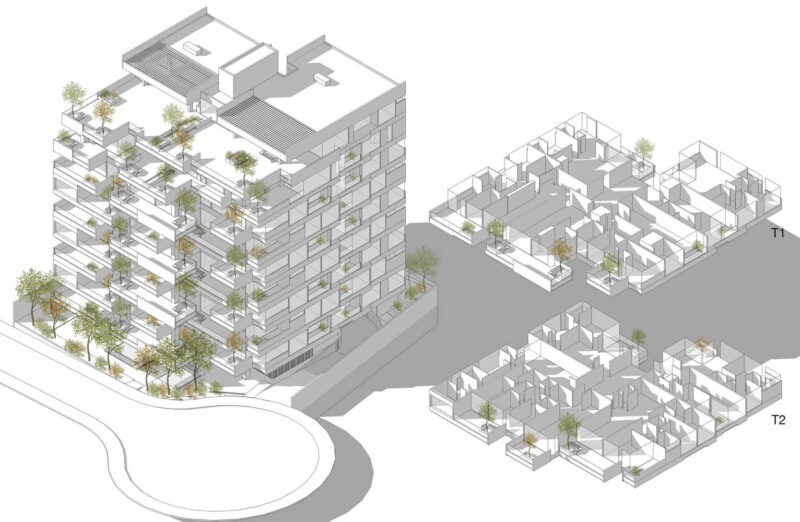 厄瓜多爾安第斯山下家家有花園的景觀公寓設計