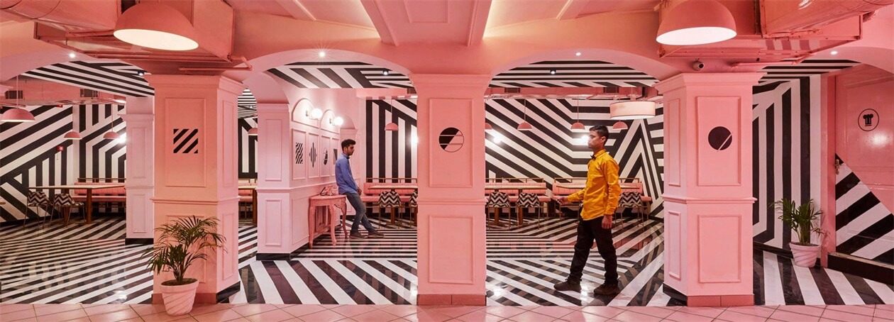 餐飲空間,韋斯安德森,粉紅斑馬,RENESA,印度餐廳設計,the pink zebra