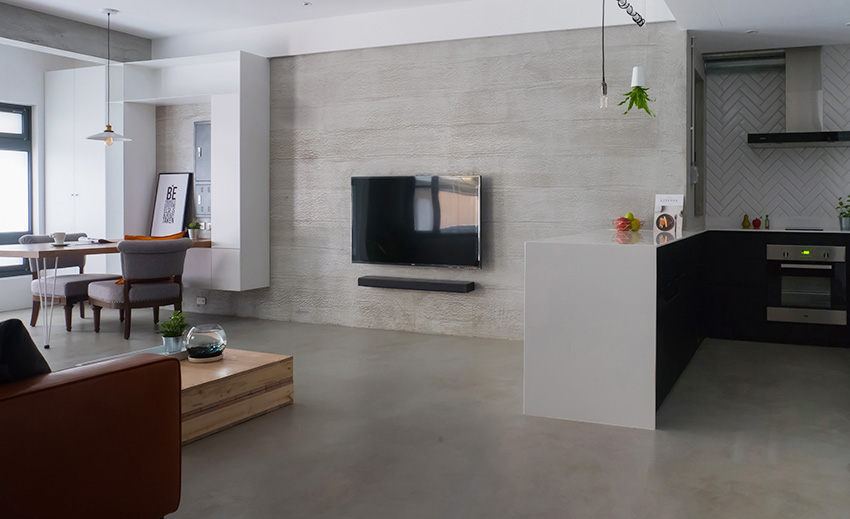 90平米住宅設計,住宅空間設計,私宅空間設計,水泥係住宅設計,台灣設計,設計師自宅工作室