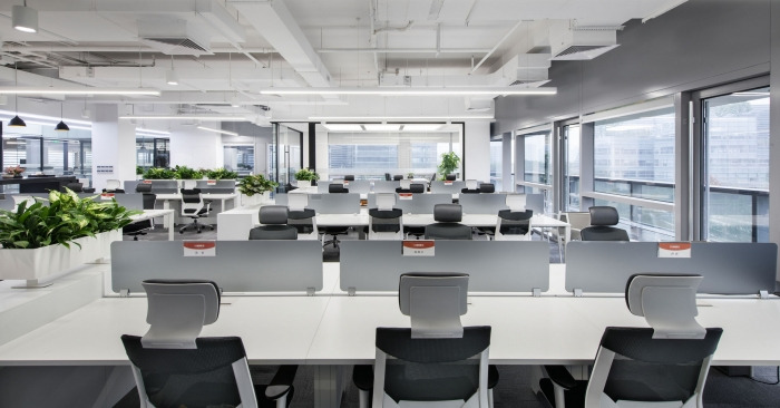 辦公空間，杭州51信用卡總部設計，金融科技公司辦公室設計，現代風格辦公室設計，M Moser Associates