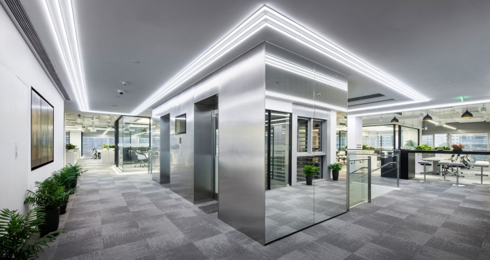 辦公空間，杭州51信用卡總部設計，金融科技公司辦公室設計，現代風格辦公室設計，M Moser Associates