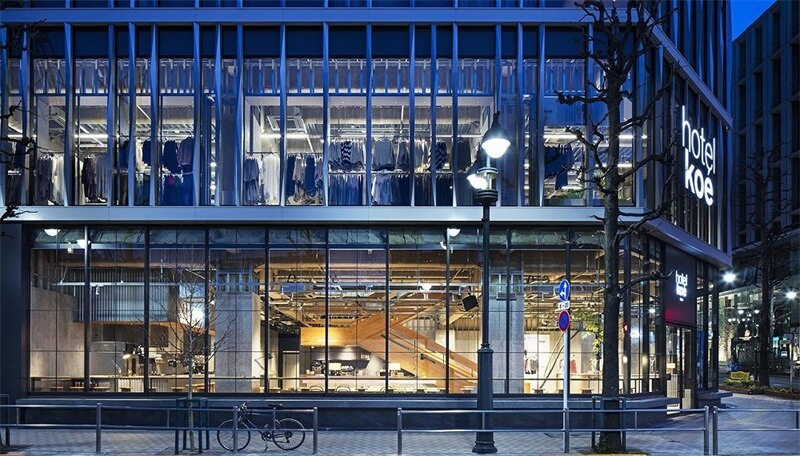 酒店空間,hotel koé,酒店設計,極簡工業風酒店設計,商業空間