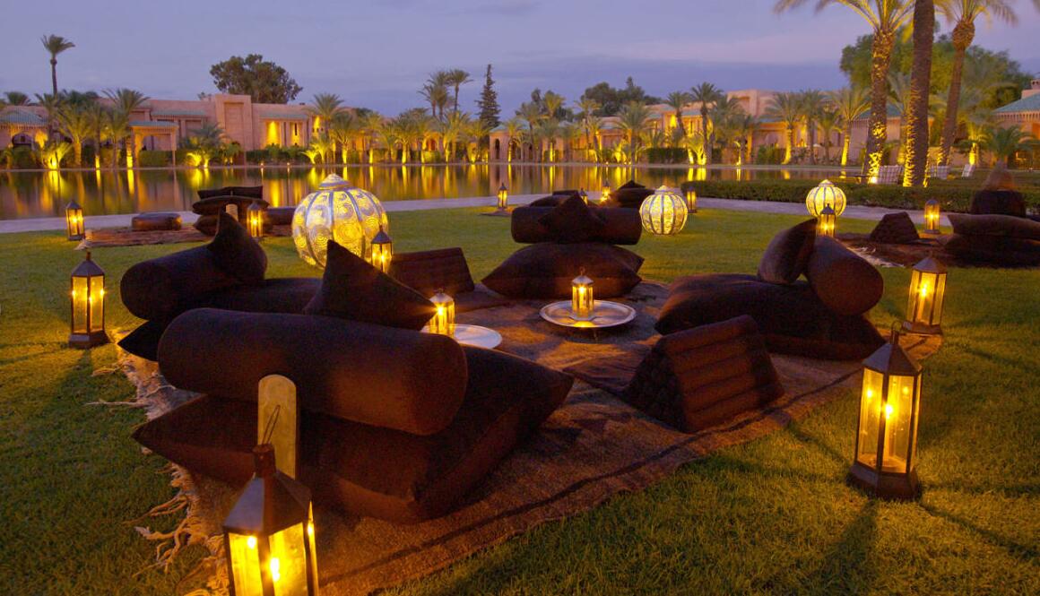 酒店空間，非洲酒店設計，摩洛哥Amanjena安縵酒店，寧靜的天堂