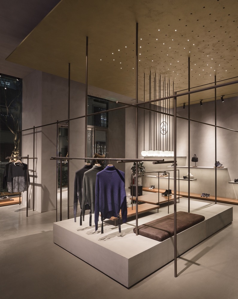 商業空間，傳統竹子腳手架，上海來福士ASH，上海ASH概念店設計，服裝店設計，西班牙設計大師Francesc Rifé，零售店設計