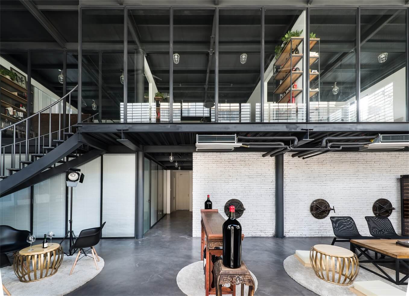 商業空間，廢舊建築廠房改造，建築改造，國際釀酒大師藝術館MIBA，酒廠設計，北京葡萄酒廠設計，複古工業風，中國台灣竹工凡木設計研究室