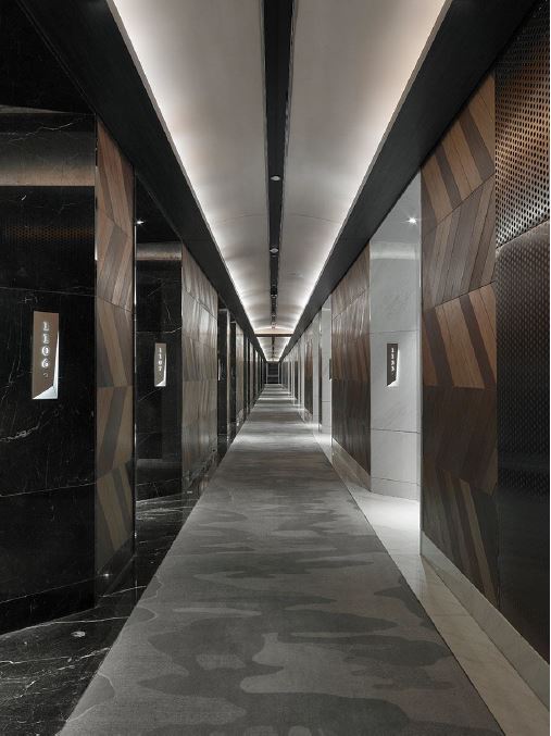 酒店空間，赫希貝德納聯合設計公司(HBA)，精品酒店設計，現代簡約風格，上海