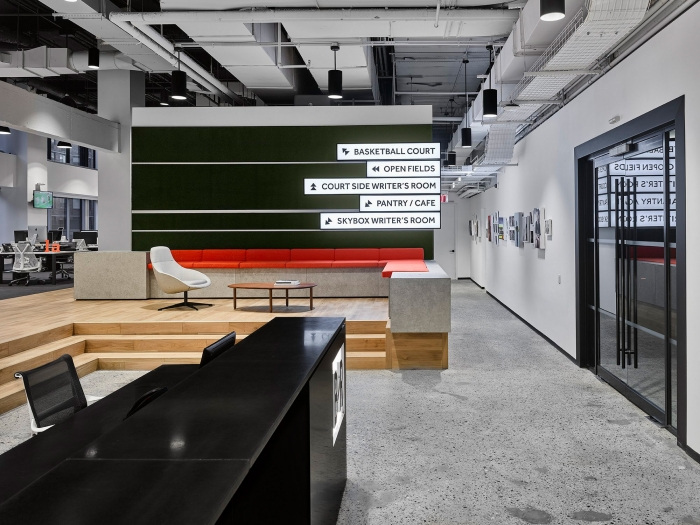 辦公空間,國外辦公室設計,媒體辦公室設計,體育新聞網站Bleacher Report辦公室,開放式辦公空間,紐約