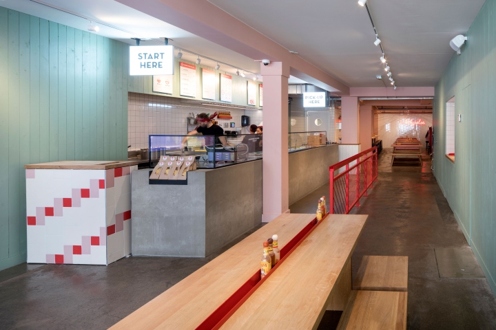 餐飲空間，快餐店設計，Salsa Shop餐廳，荷蘭海牙，國外餐廳設計