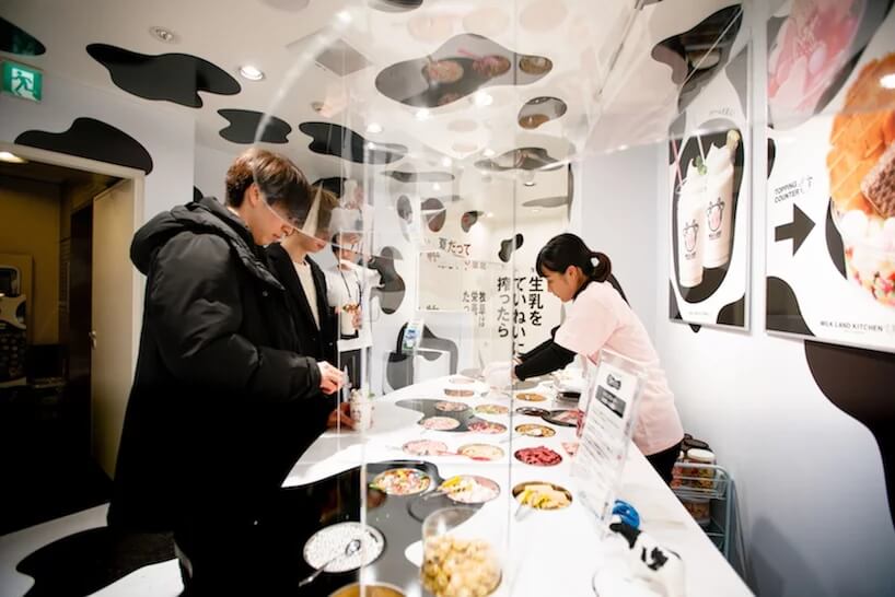 商業空間,日本奶製品商店設計,日本小店設計,奶牛元素,ryusuke nanki設計,日本北海道牛奶地