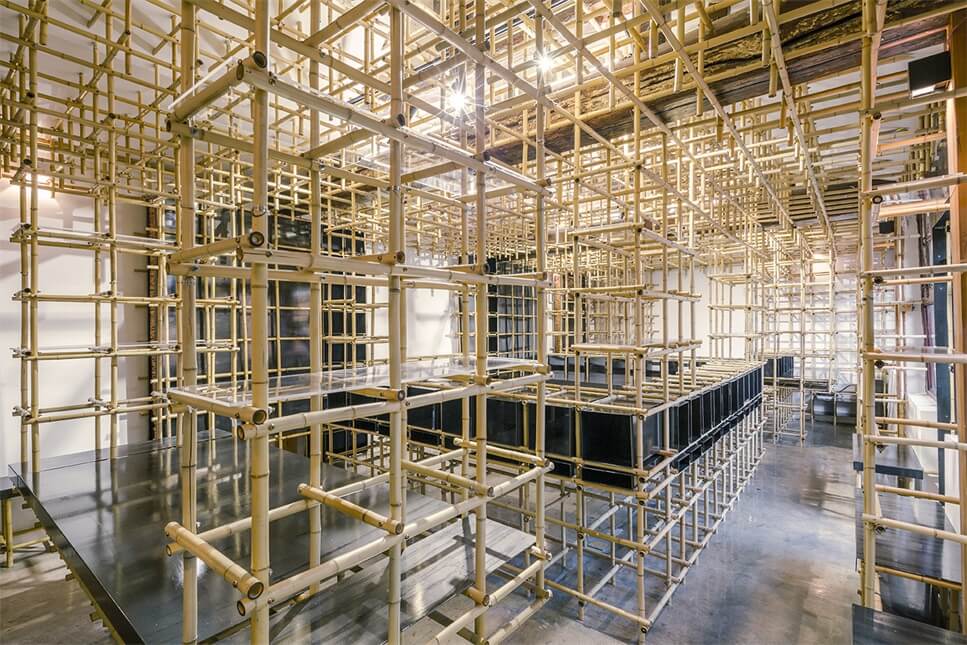 辦公空間，北京辦公室設計，四合院改造設計，竹子元素，建築改造