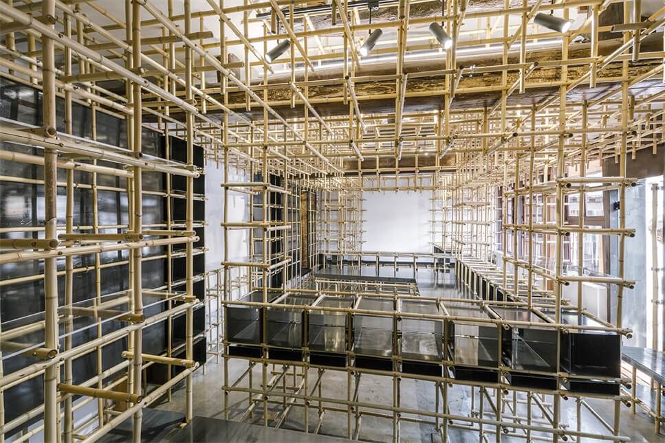 辦公空間，北京辦公室設計，四合院改造設計，竹子元素，建築改造