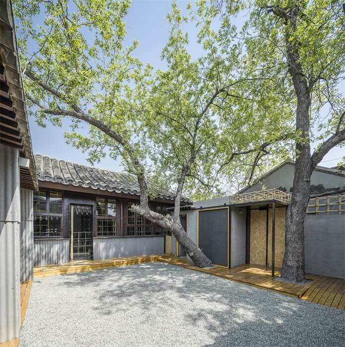 辦公空間，北京辦公室設計，四合院改造設計，竹子元素，建築改造