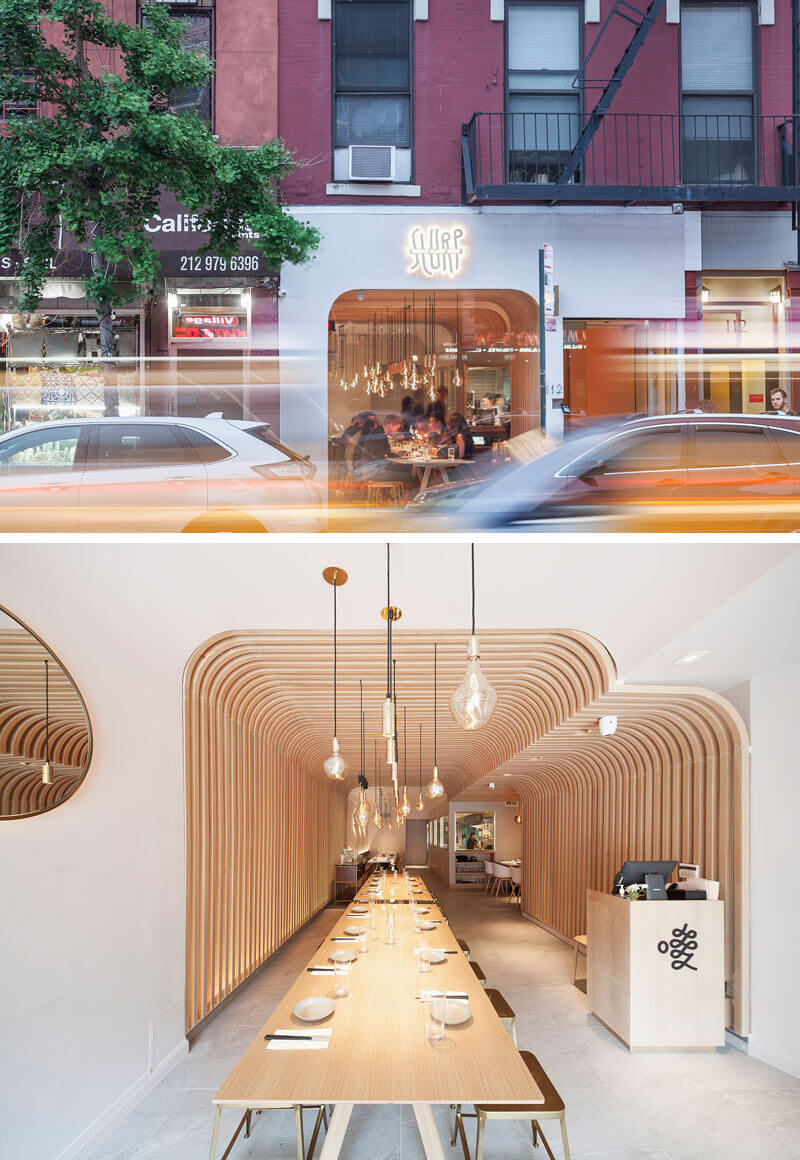 餐飲空間，紐約餐廳設計，湘菜館設計，木質空間