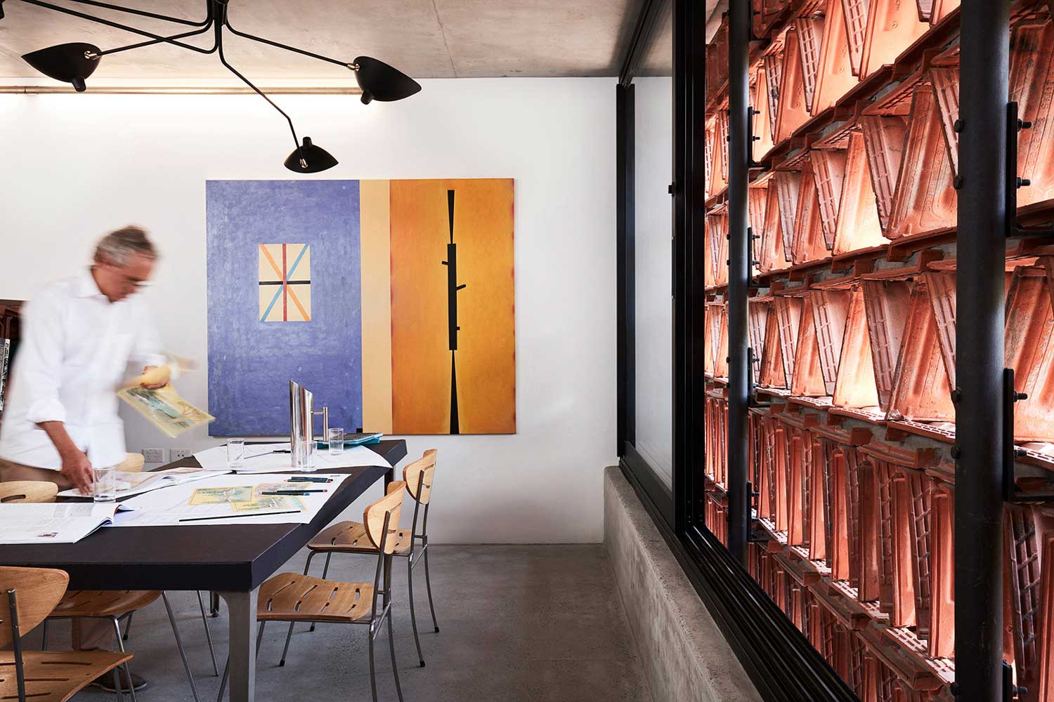 改造空間,建築設計,建築改造,空間重構,陶瓷磚,建築工作室設計,Luigi Rosselli,建築師自己的工作室