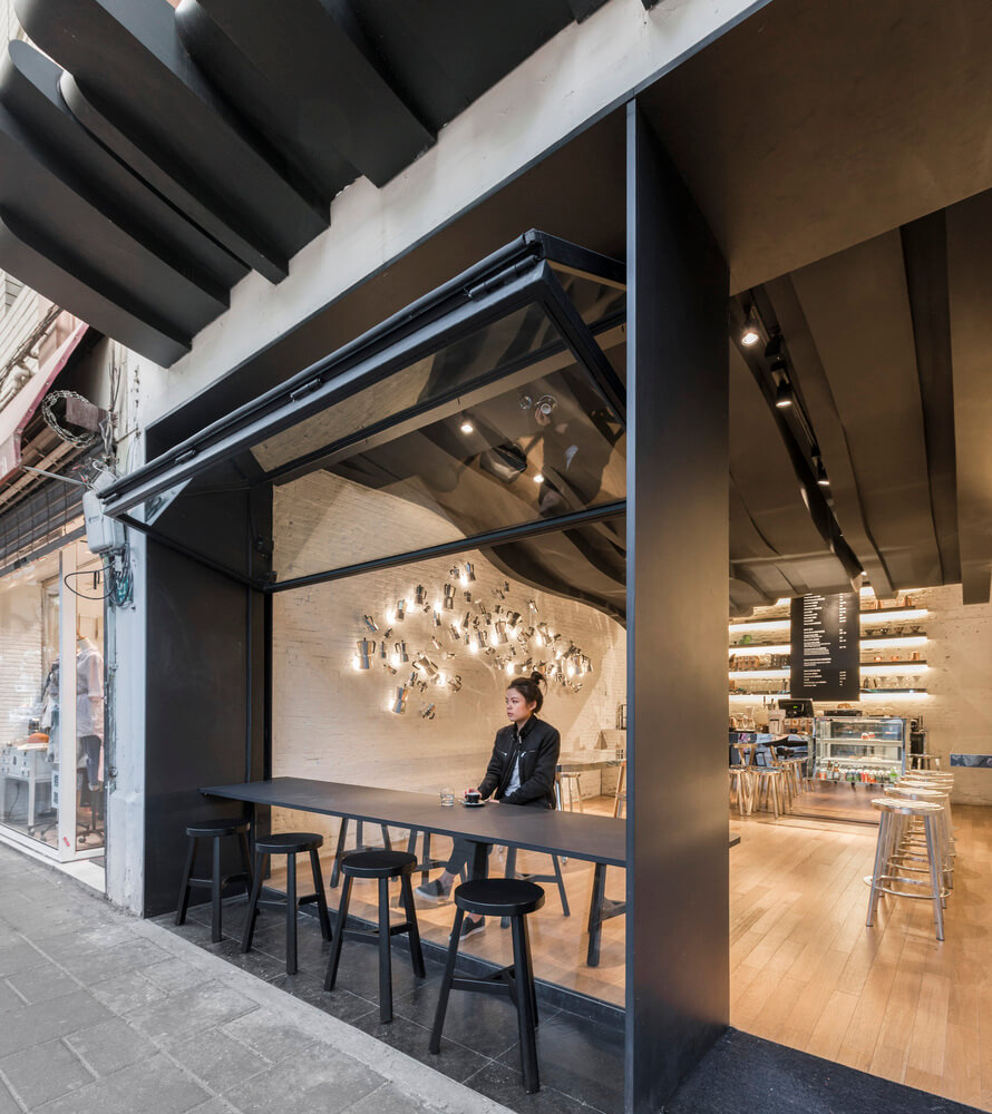 餐飲空間，咖啡廳設計，上海石庫門改造，國內咖啡廳設計，上海Fumi咖啡廳，小空間設計