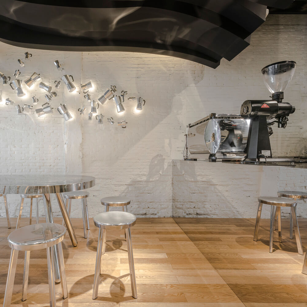 餐飲空間，咖啡廳設計，上海石庫門改造，國內咖啡廳設計，上海Fumi咖啡廳，小空間設計