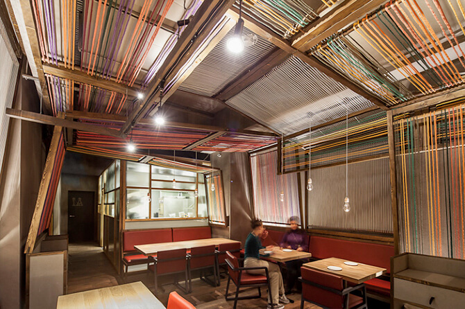 餐飲空間,餐廳設計,巴塞羅那餐廳設計,100平米餐廳設計,國外餐廳設計,東西方風格融合