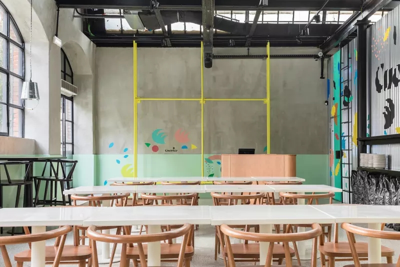 餐飲空間,餐廳設計,國外餐廳設計,工業風餐廳設計,優雅工業風餐廳設計,建築改造餐廳設計