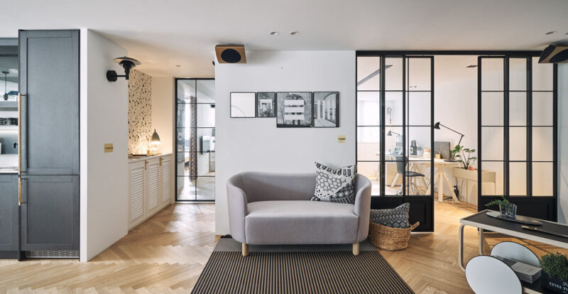 簡潔而有力的設計，台灣100多平米四口之家