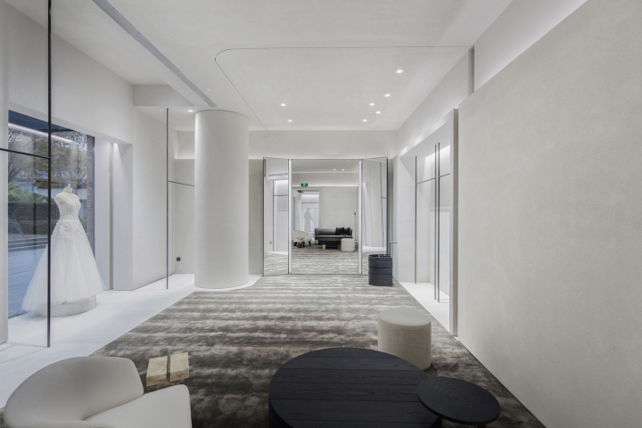 商業空間,高定婚紗店設計,旗艦店設計,極簡主義設計,產品展廳設計