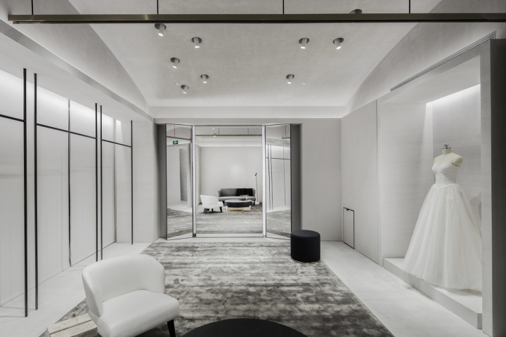 商業空間,高定婚紗店設計,旗艦店設計,極簡主義設計,產品展廳設計