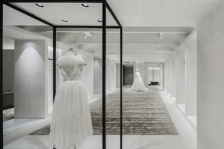 商業空間，高定婚紗店設計，旗艦店設計，極簡主義設計，產品展廳設計