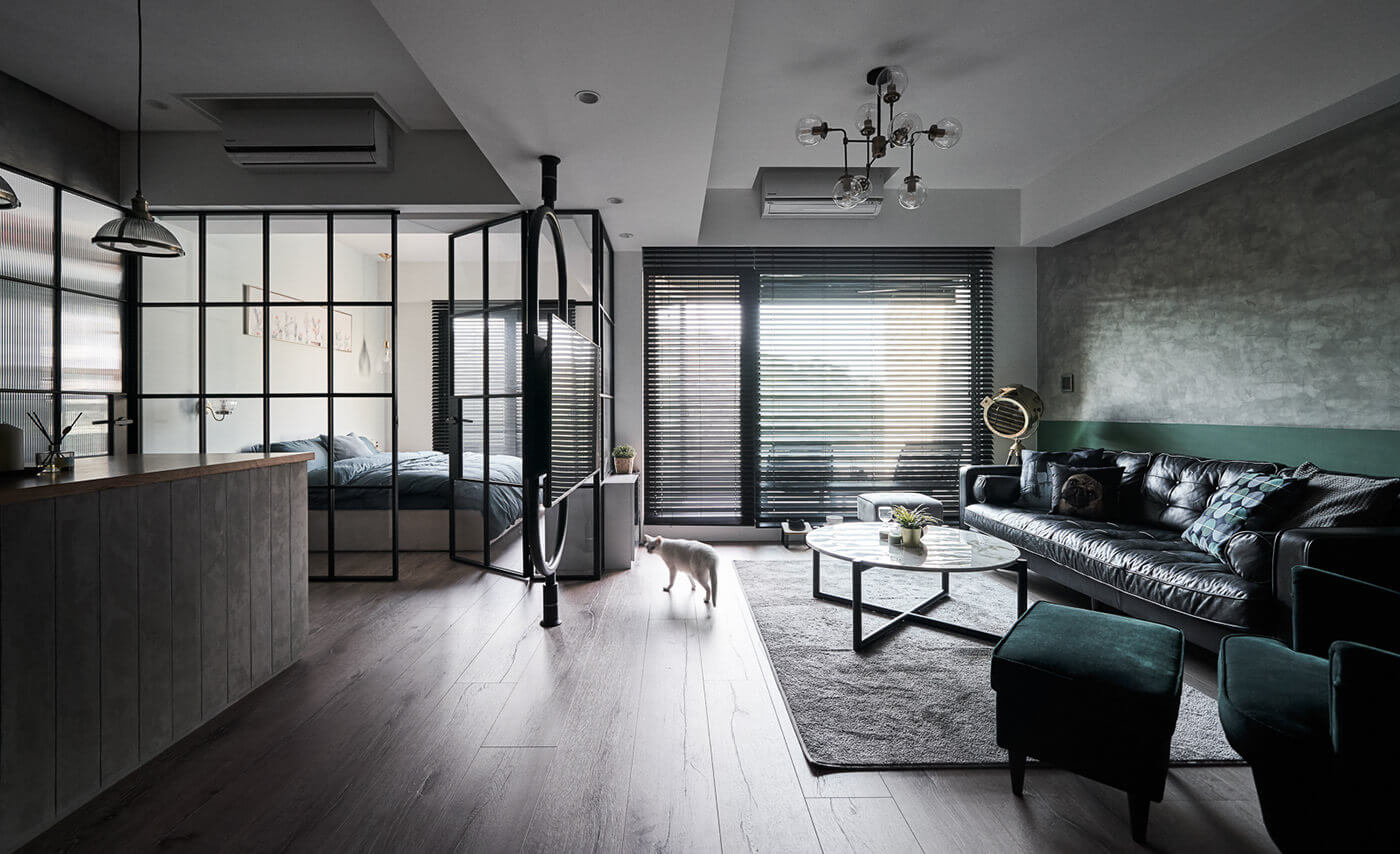住宅空間，小公寓設計，開放式住宅設計，台灣住宅設計，工業風住宅設計