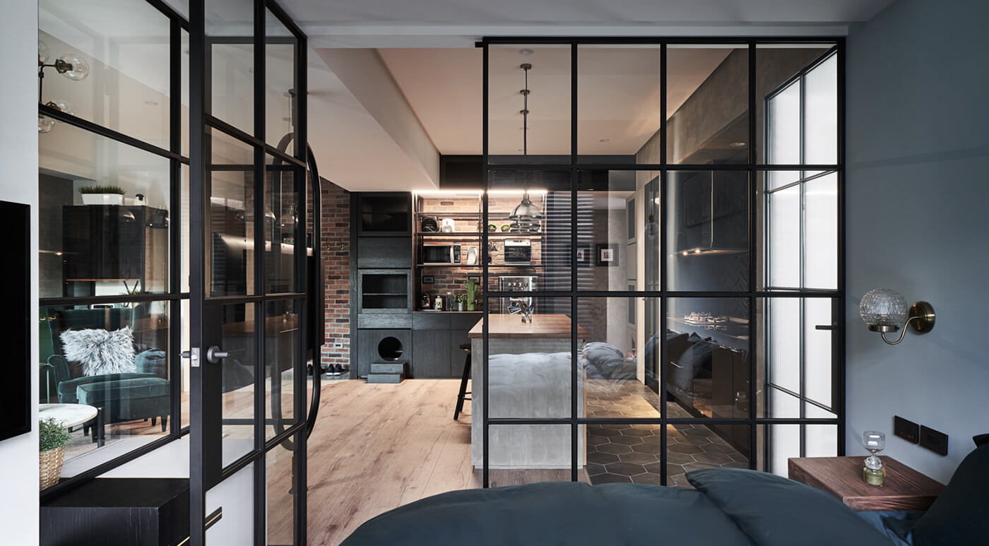 住宅空間，小公寓設計，開放式住宅設計，台灣住宅設計，工業風住宅設計