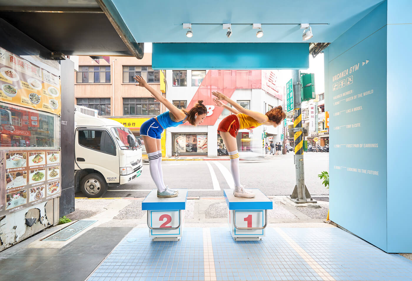 商業空間,體育用品店設計,小商店設計,色彩主義設計,撞色空間