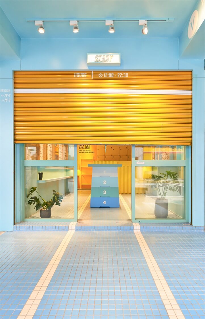 商業空間,體育用品店設計,小商店設計,色彩主義設計,撞色空間