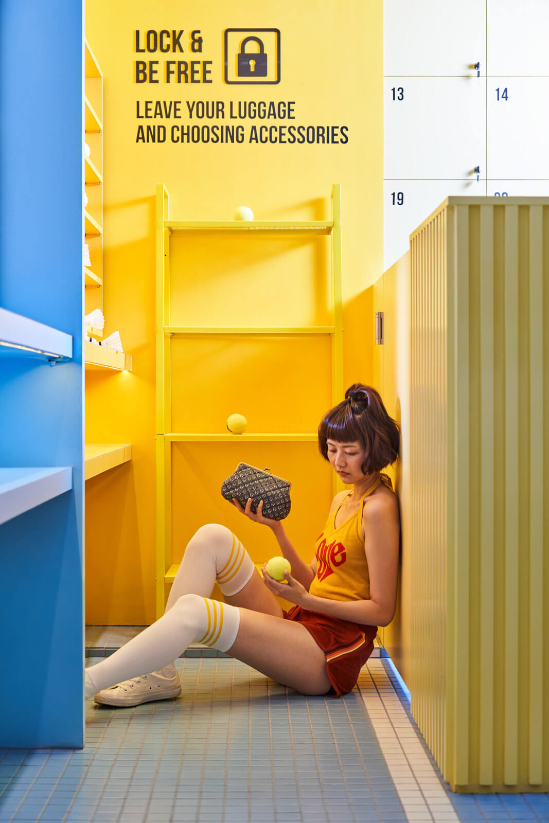 商業空間,體育用品店設計,小商店設計,色彩主義設計,撞色空間