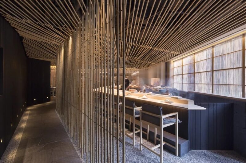 隈研吾為香港Také餐廳打造了一個“竹林”