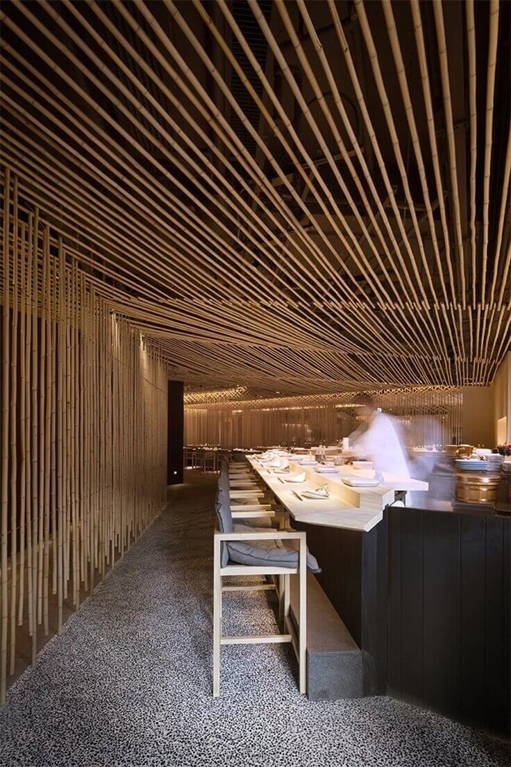 餐飲空間，餐廳設計，香港餐廳設計，香港Také餐廳設計，隈研吾設計