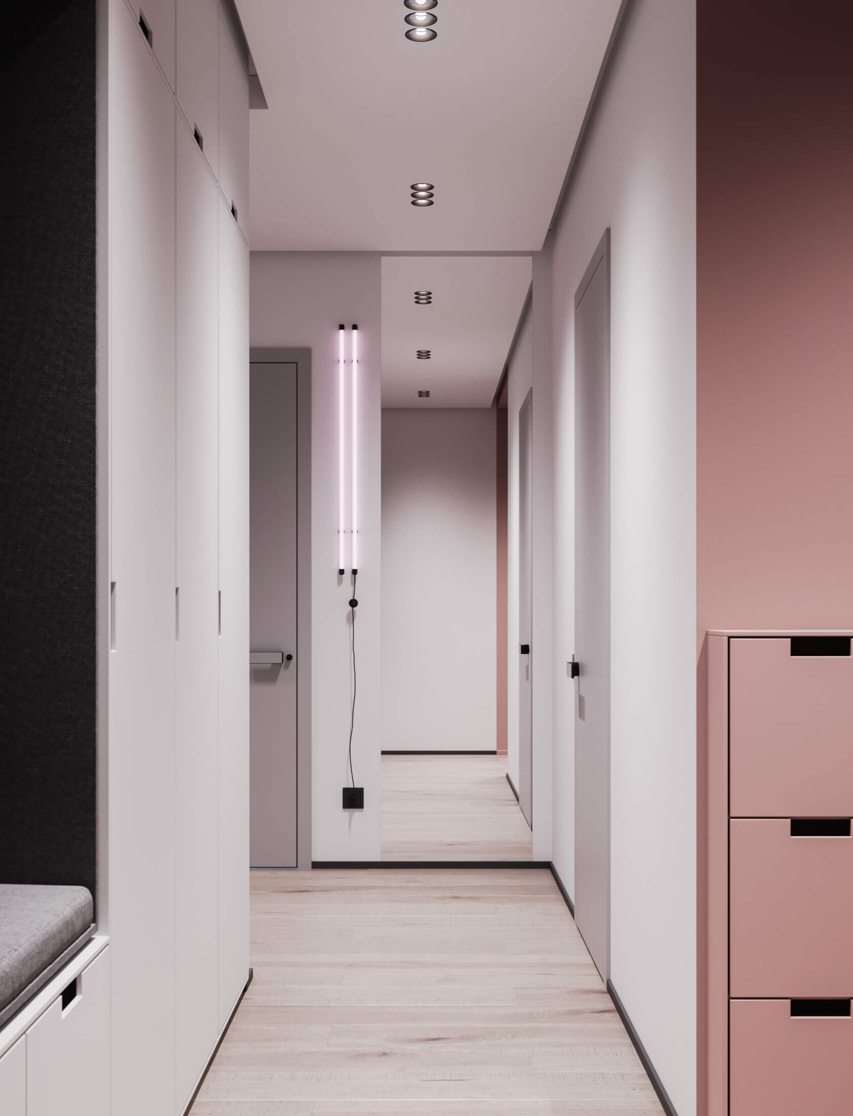 住宅空間,公寓設計,小宅概念,80平米左右公寓設計,簡約風公寓設計