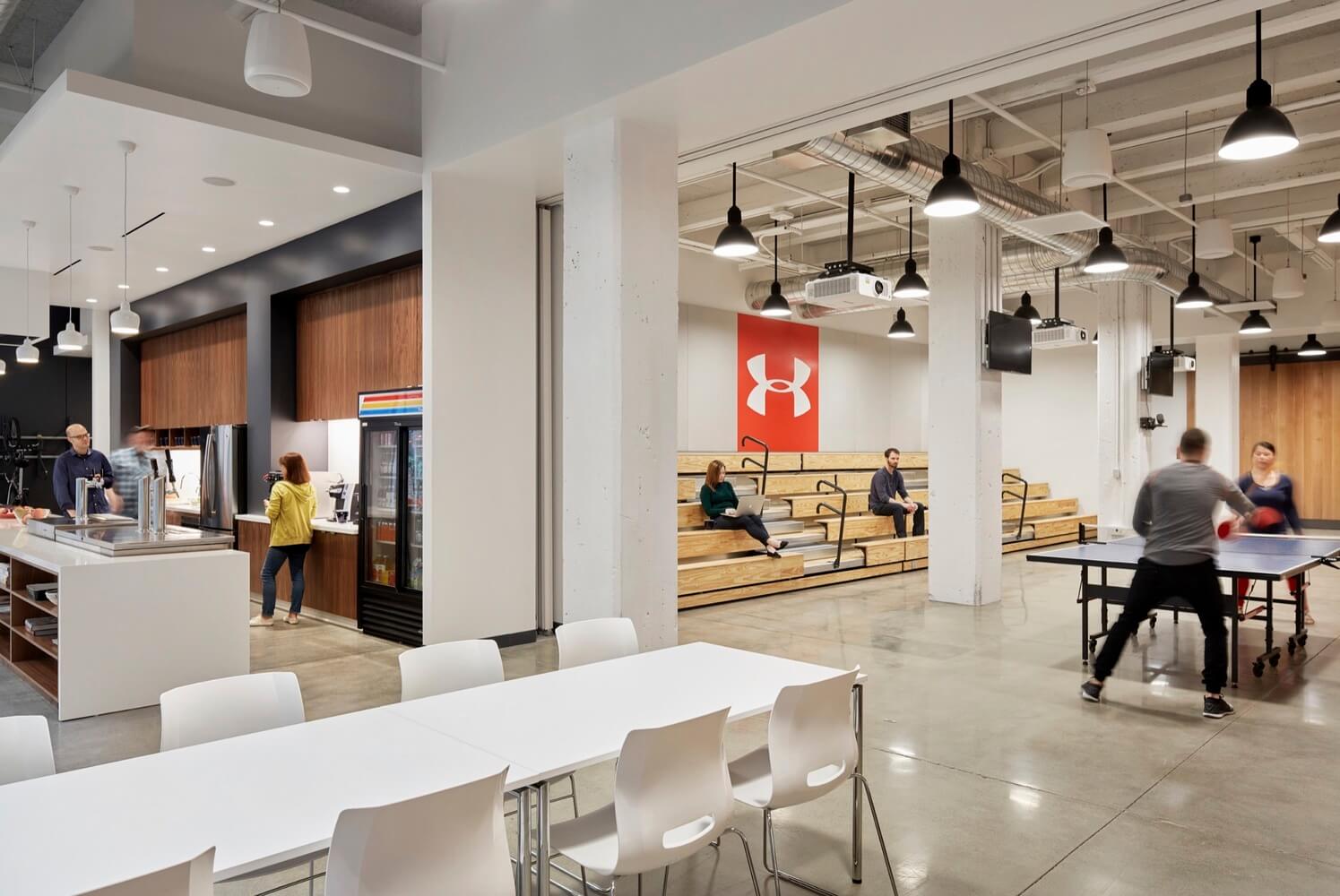 辦公空間,辦公室設計,建築改造辦公室設計,廠房改造,Under Armour辦公室設計