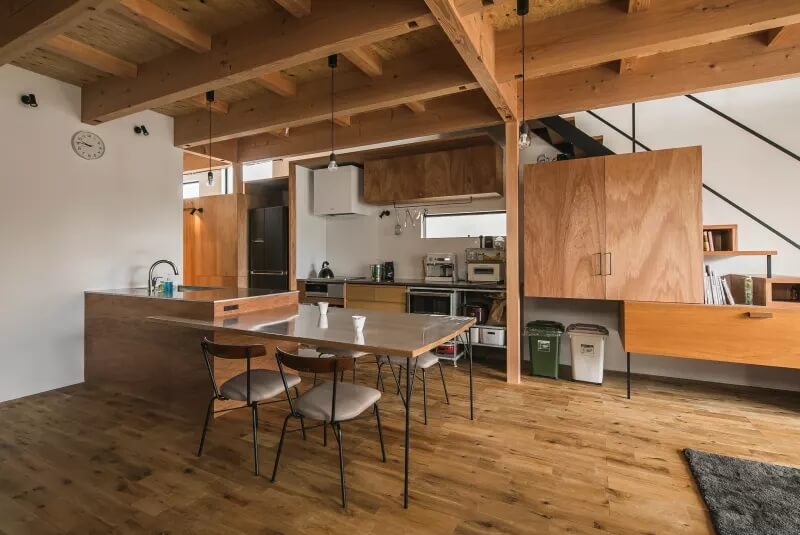 國外loft住宅設計,私人住宅空間,日本住宅設計,原木收納公寓設計,現代住宅設計,五口之家