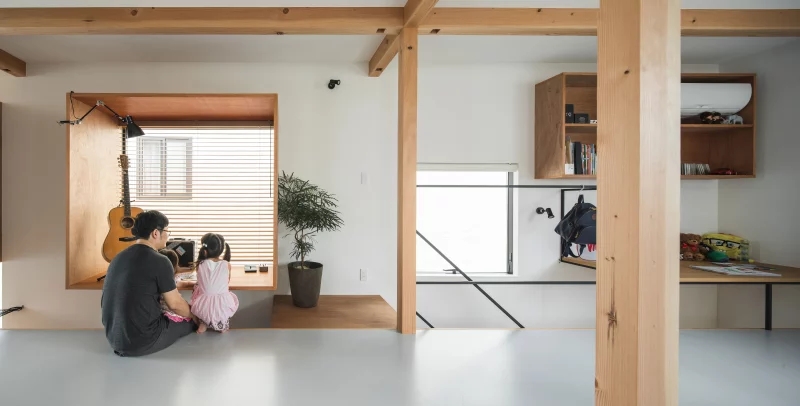 國外loft住宅設計,私人住宅空間,日本住宅設計,原木收納公寓設計,現代住宅設計,五口之家