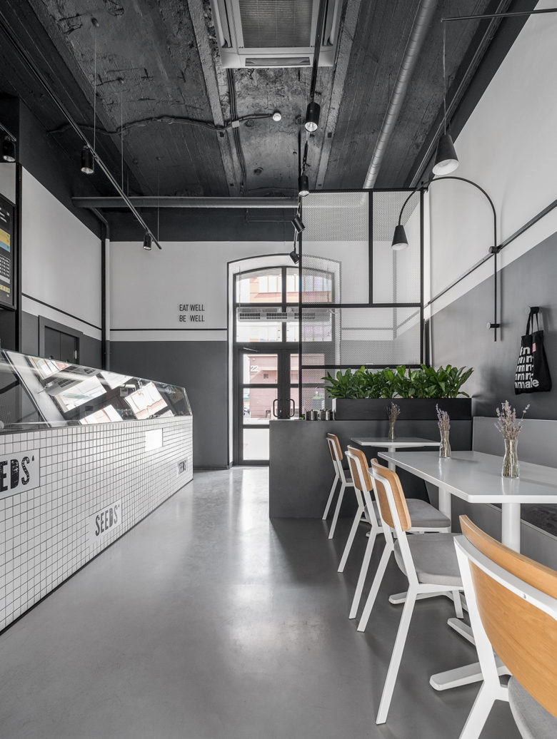 餐飲空間，咖啡廳設計，國外咖啡廳設計，Seeds'cafe，簡約明亮風，工業風格咖啡廳