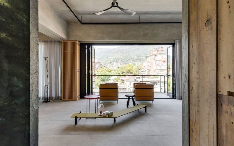 台北Din-a-ka亭仔腳極簡主義住宅設計