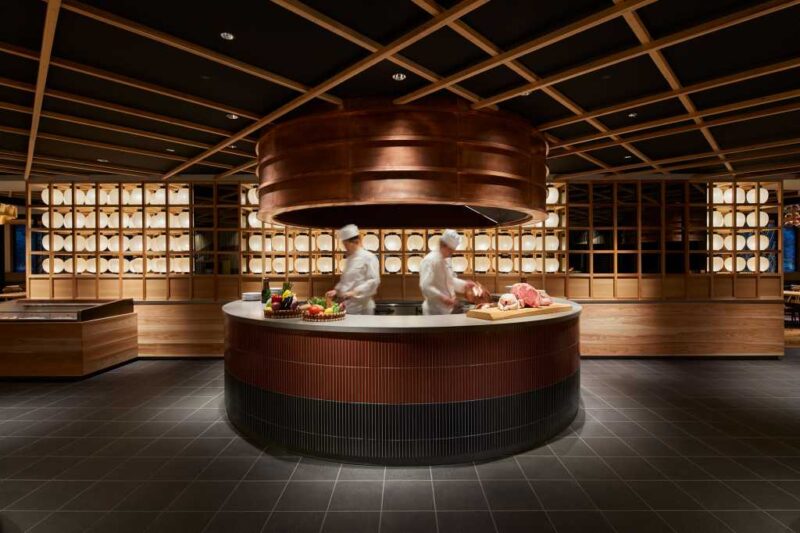 帶有熊本與大分傳統色彩的日式酒店自助餐廳