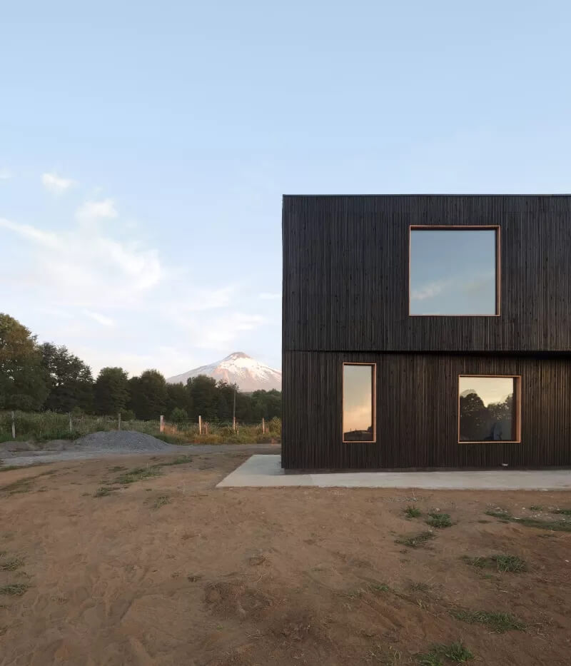 住宅設計,景觀設計,住宅建築設計,碳化木,建築外立麵設計