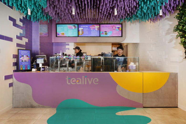 餐飲空間,茶飲小店設計,小空間,國外茶飲店設計,墨爾本Tealive茶飲店