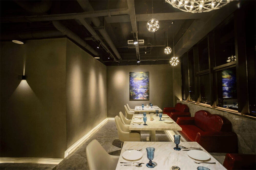 餐飲空間，太原餐廳設計，國內餐廳設計，輕奢風