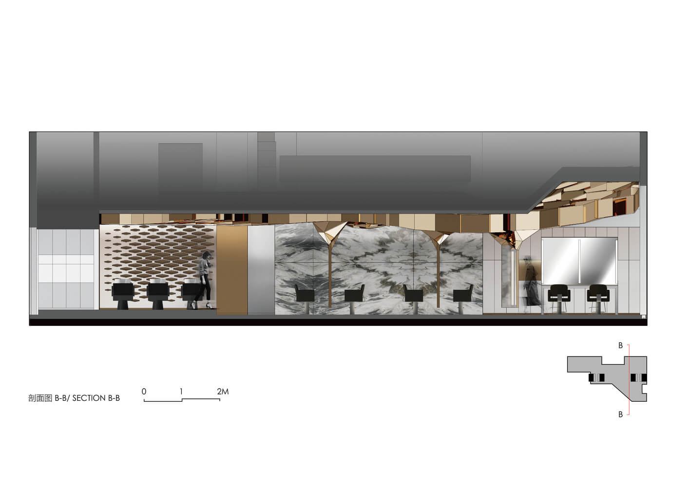 北京設計,北京 MQ工作室,CAA建築事務所,北京理發店設計,時尚造型店設計