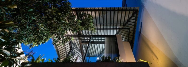 靈感源自雨傘，越南西貢120平米排屋翻新設計