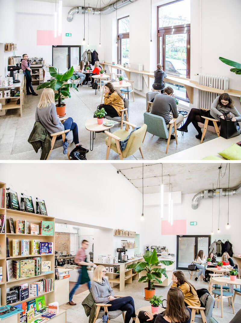 商業空間，咖啡書吧設計，改造空間，閱讀空間，國外書吧設計