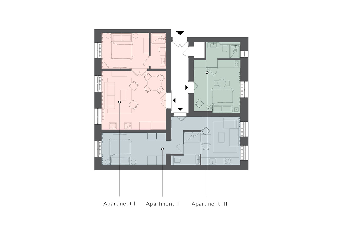 住宅空間,公寓改造,短租公寓,住宅改造設計
