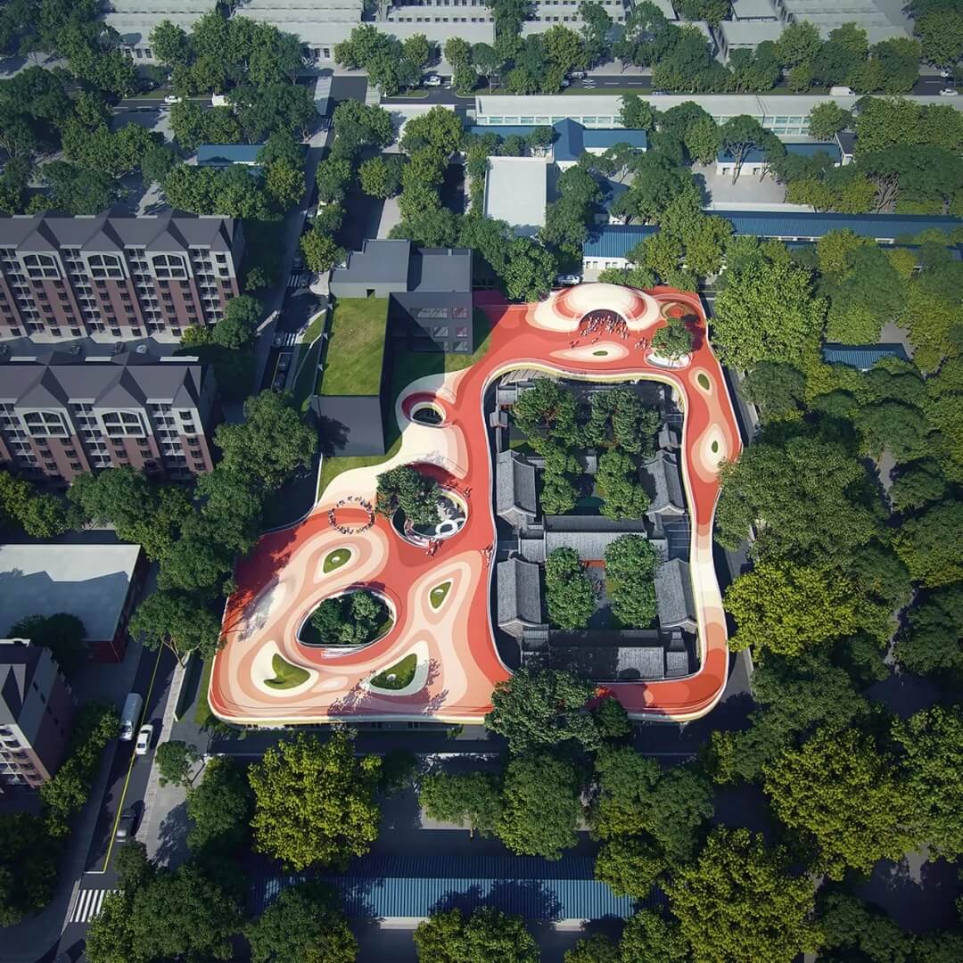 MAD,馬岩鬆建築事務所,幼兒園設計,北京,四合院改造,幼兒園改造設計