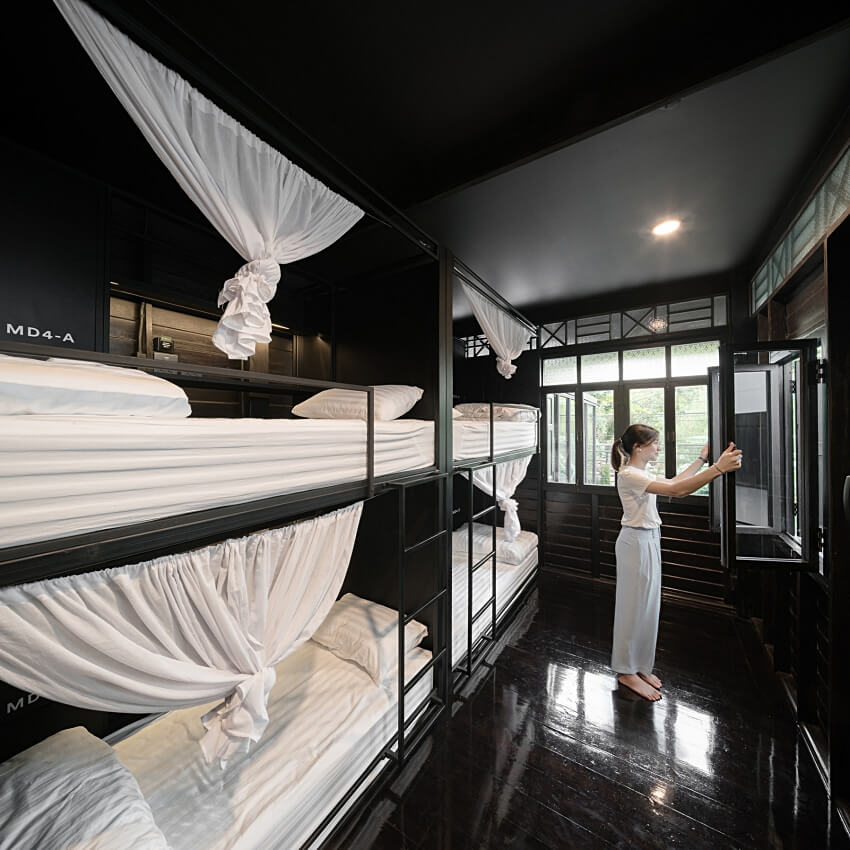 設計酒店,青年旅社設計,泰國青旅,住宅改造